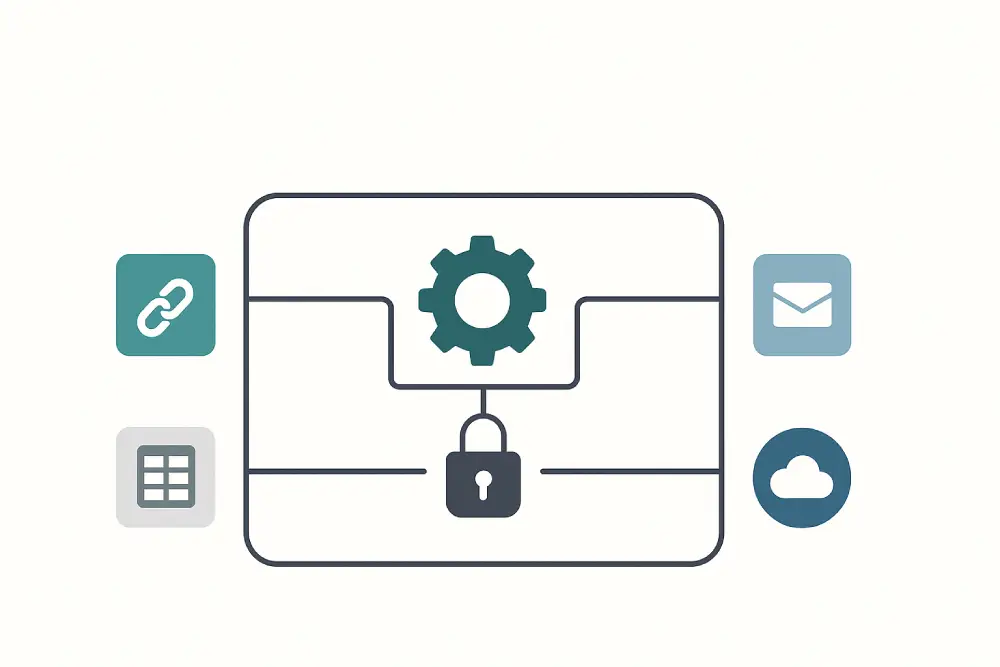 Governed automation layer connecting existing tools
